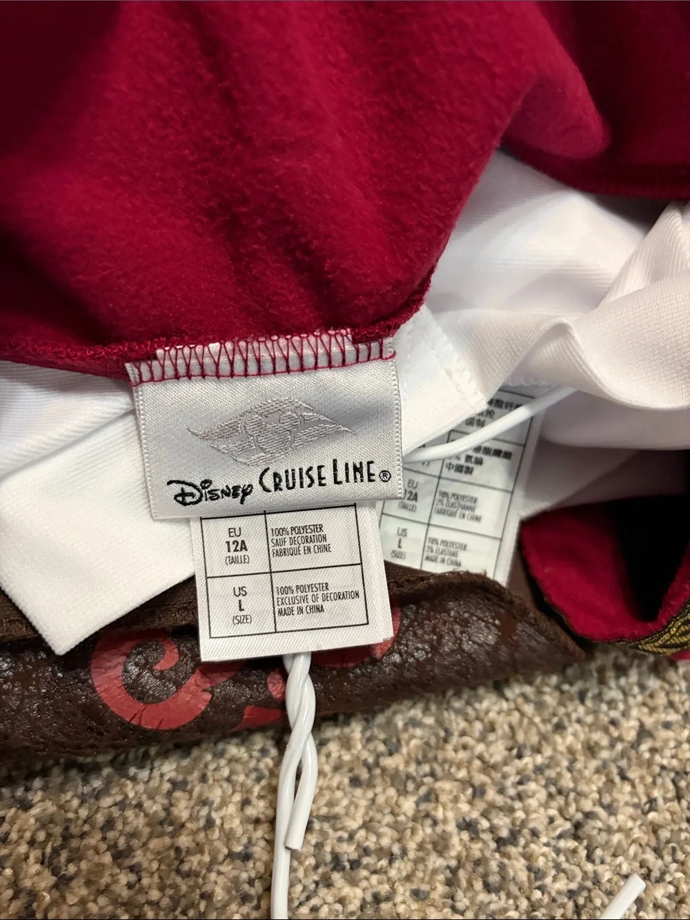 Kids Captain Hook Costume Only Available on Disney Cruise Line Size Large